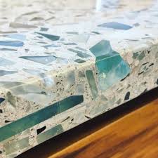 recycled glass countertops eco