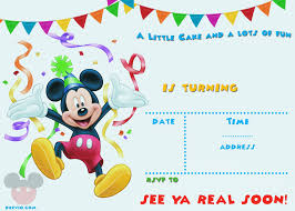 Decor Charming Mickey Mouse Clubhouse Invitations For Your Kids