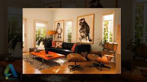 daily decor brown and orange living