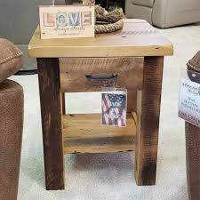 Heavy Mission Reclaimed Wood End Table