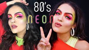80s neon halloween makeup you