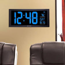 acurite 18 in digital clock with date