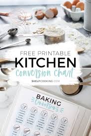 easy kitchen conversion chart free