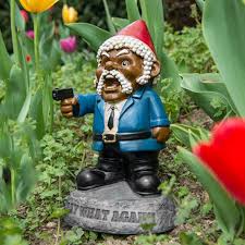 pulp fiction inspired garden gnome