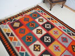 vine afghan nomadic kilim rug for