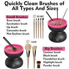 electric makeup brush cleaner portable