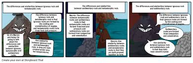 Rock Differences And Similarities Storyboard By Dd6e1bb1