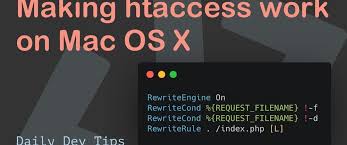 making htaccess work on mac os x dev