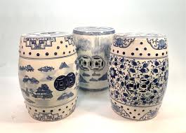three chinese blue and white porcelain