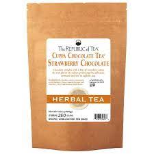 the republic of tea strawberry cuppa chocolate tea 36 tea bags 2 03 oz canister