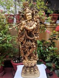 krishna vigrah statue brass figurine