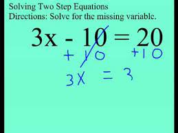 Two Step Equation With Multiplication