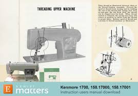 Without the prefix, it's hard to fix the appliance. Sears Kenmore 1700 158 17000 158 001 Zig Zag Sewing Machine Instruction Manual Pdf Download In 2020 Sewing Machine Instruction Manuals Sewing Machine Instructions Sears Sewing Machine