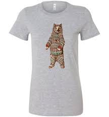 Buy Funny Bear Riot Society Bella Ladies T Shirt