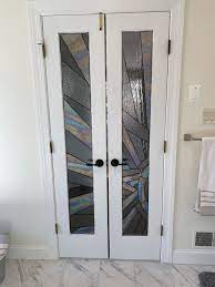 Art Deco Stained Glass Door Glass