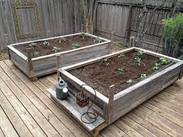 Raised Garden Beds Made From Old Fence