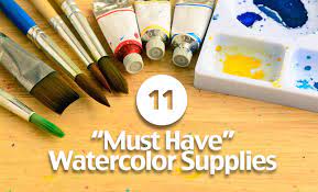 11 Must Have Watercolor Supplies For