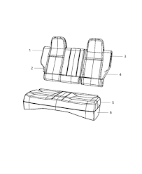 Genuine Mopar Rear Seat Seat Cover Top