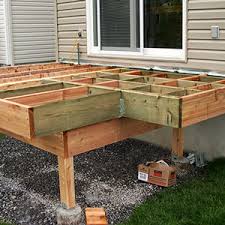deck building setting beam height for