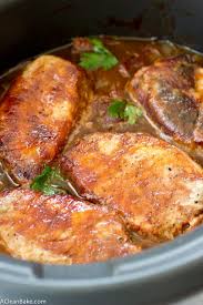 Remove pork chops from slow cooker, and place on a plate; Crockpot Pork Chops With Apples And Onions Gluten Free And Paleo A Clean Bake