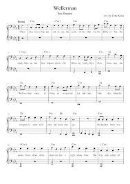 The list of free notes is constantly updated, mainly represented by the arrangements of the piano. Wellerman Tik Tok Sea Chantey With Chords Sheet Music For Piano Solo Musescore Com
