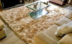 100 beige alpaca fur rug fur rug