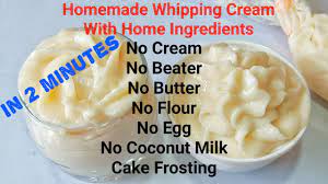homemade whipping cream with home