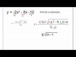 8r7 Quadratic Formula With Negative