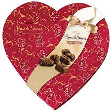 Lindt Russell Stover Assorted Milk Chocolates In A Decorative Valentine Heart 14 Oz