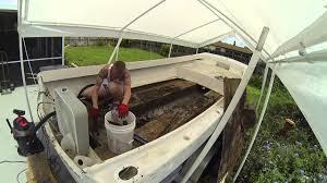 how to remove a boat floor you