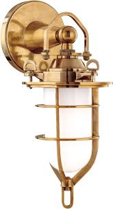 Hudson Valley 6501 Agb New Canaan Nautical Aged Brass Indoor Outdoor Wall Lighting Sconce Hud 6501 Agb