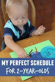 my perfect schedule for 2 year olds