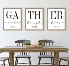 Dining Room Sign Gather Eat Well Laugh