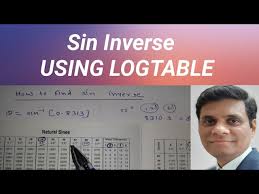 how to find natural sines by logtable