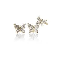 bx glow signature erfly studs gold