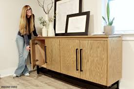 Build A Diy Modern Sideboard Cabinet