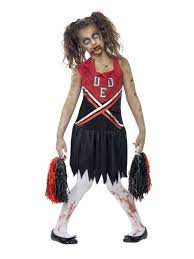 zombie cheerleader child costume