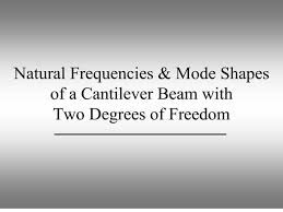 ppt natural frequencies mode shapes
