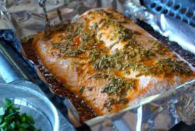 barbecued salmon weekend at the cote