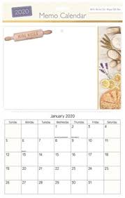 2020 Spiral Bound Memo Board Calendar Write On Wipe Off Pen Rolling Pin