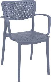 Made of powder coated steel and suitable for outdoor use, the stackable sunny arm chair. Loft Outdoor Cafe Chair Outdoor Chairs Chairs Commercial Furniture