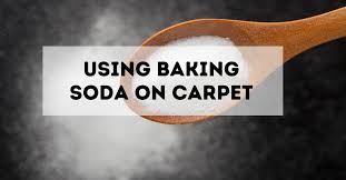 using baking soda on carpet as an