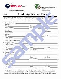 Free Printable Credit Application Form Form Generic