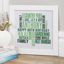 60th Birthday Gifts Present Ideas For