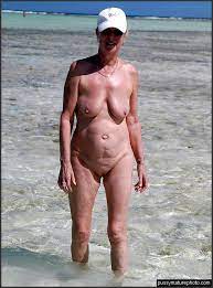 Absolutely naked beach mature women.