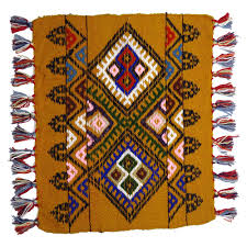 handmade woven carpet made of natural