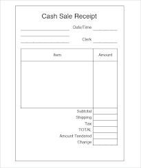 Examples Of Sales Receipts 8 Receipt Templates Free Samples
