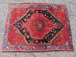 antique hamadan rug unusual irregular