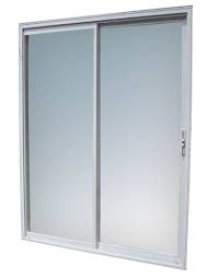 White Aluminum Sliding Glass Patio Door