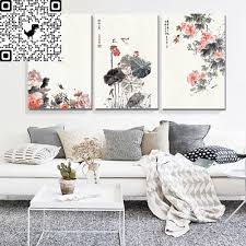 3 Panel Canvas Wall Art Chinese Ink